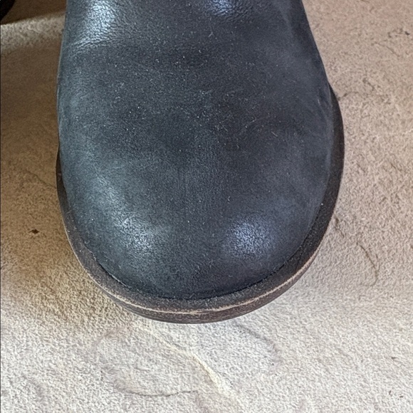 Lucky Brand sz 6.5 black leather chunky heel boots - Picture 3 of 10
